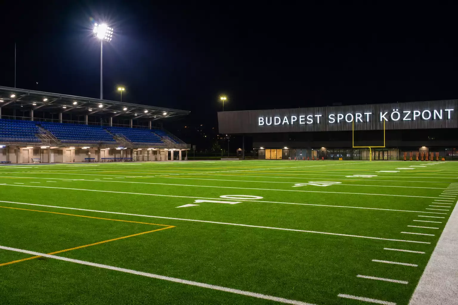 Labdarúgó pálya budapesti sportközpontban